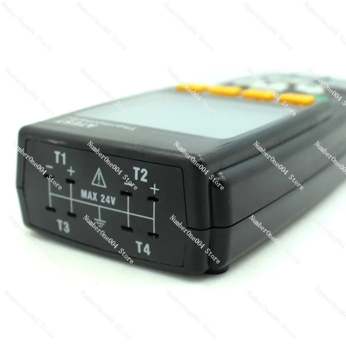 4-Channel Temperature Logger - Supports K/J/T/E/R/S/N Thermocouples with Memory Function
