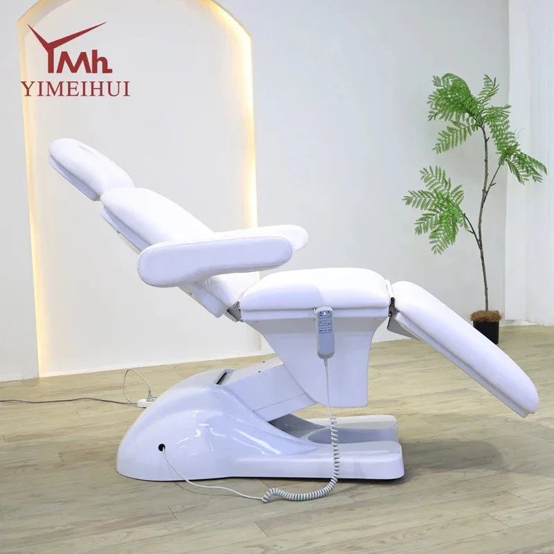 Luxury Electric Adjustable Spa Massage Table 3 Motors Beauty Facial Bed for Salon High Quality with Ce