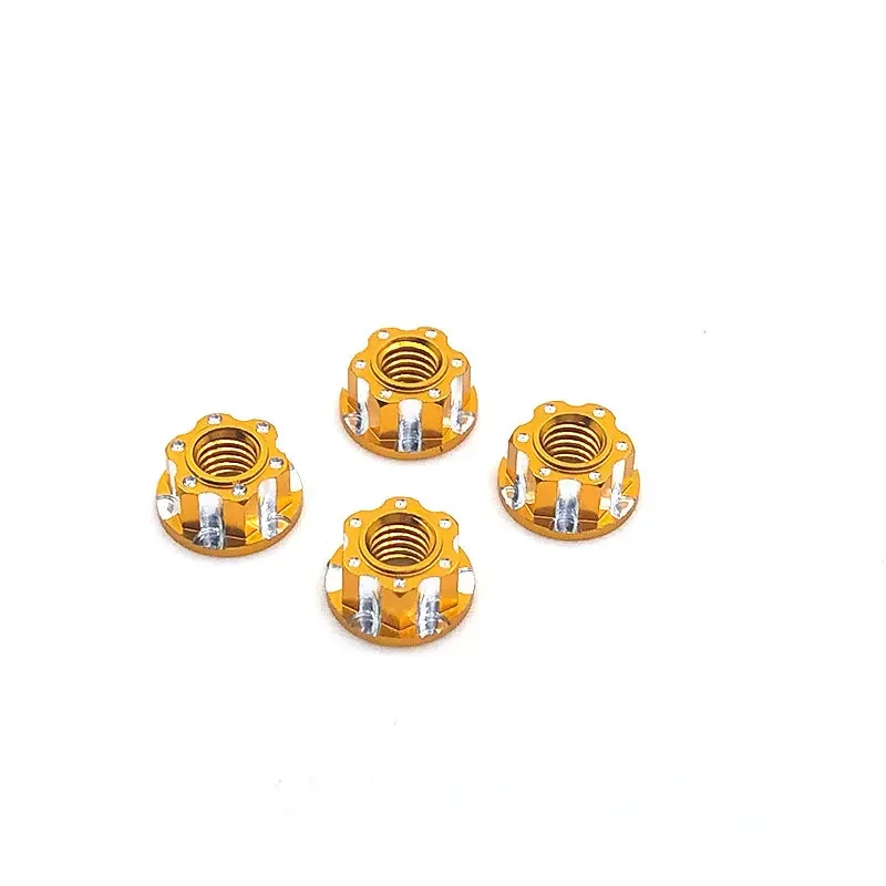 Hexagonal Kg pour HSP Sakura D3 D4 1/10 RC, alliage figuré, conception automobile, télécommande, accessoires de voiture, 4 pièces