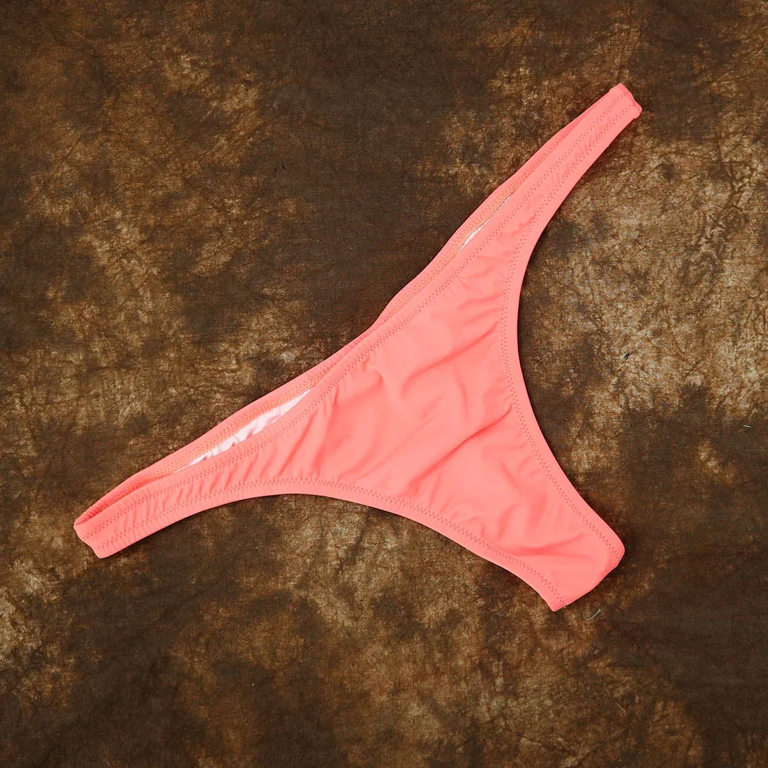 Wholesale Women Cheeky Bikini bottom Black Pink Thong T-back Sexy Girl Swimwear Biquini Brazilian White Low Waist Bottom
