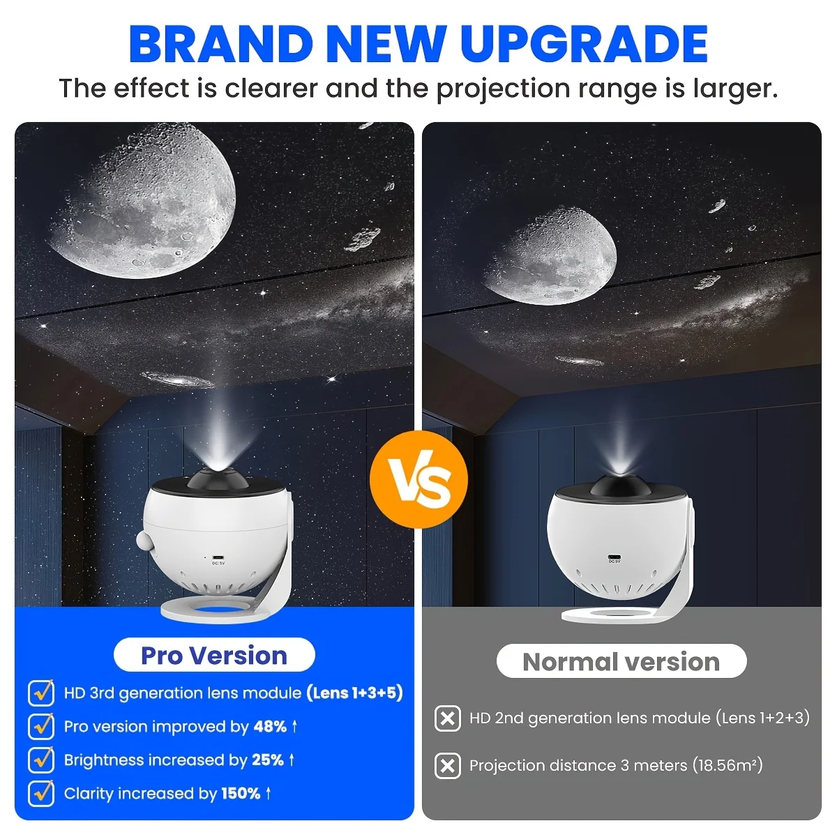 13 in 1 Starry Sky 4K HD Planetarium Galaxy Projector PRO Lamp, Bluetooth Timer, Nebula Night Light for Bedroom Gift, Home Party
