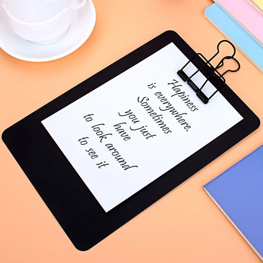 Durable A4/A5 Metal Clipboard Clip Multifunctional Hangable File Folder Paper Storage Organizer School Supplies