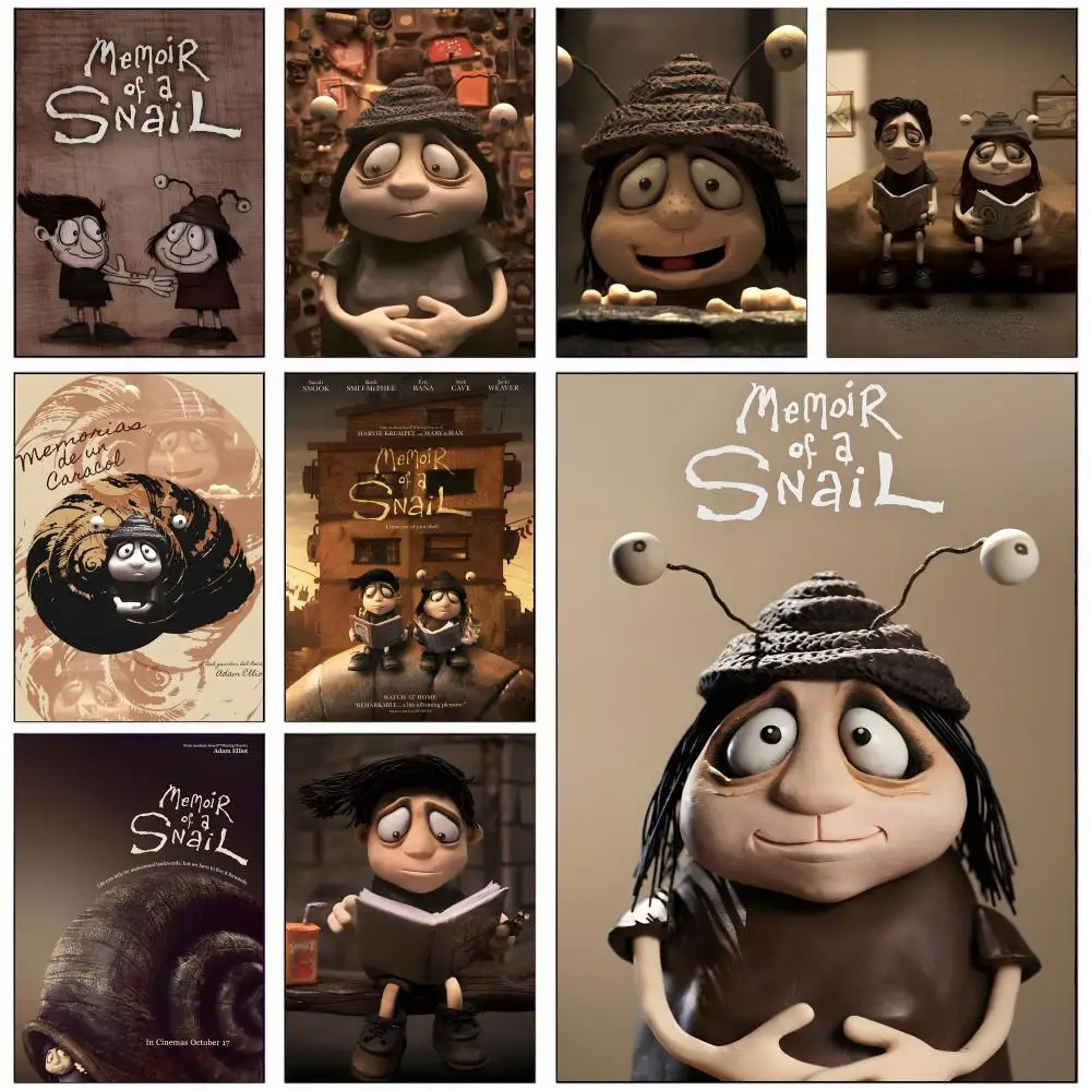 فيلم M-ذكرا على شكل حلزون ملصق للمكتب وغرفة النوم والقهوة ديكور المنزل ملصقات جمالية متينة مقاومة للماء جدار الفن HD