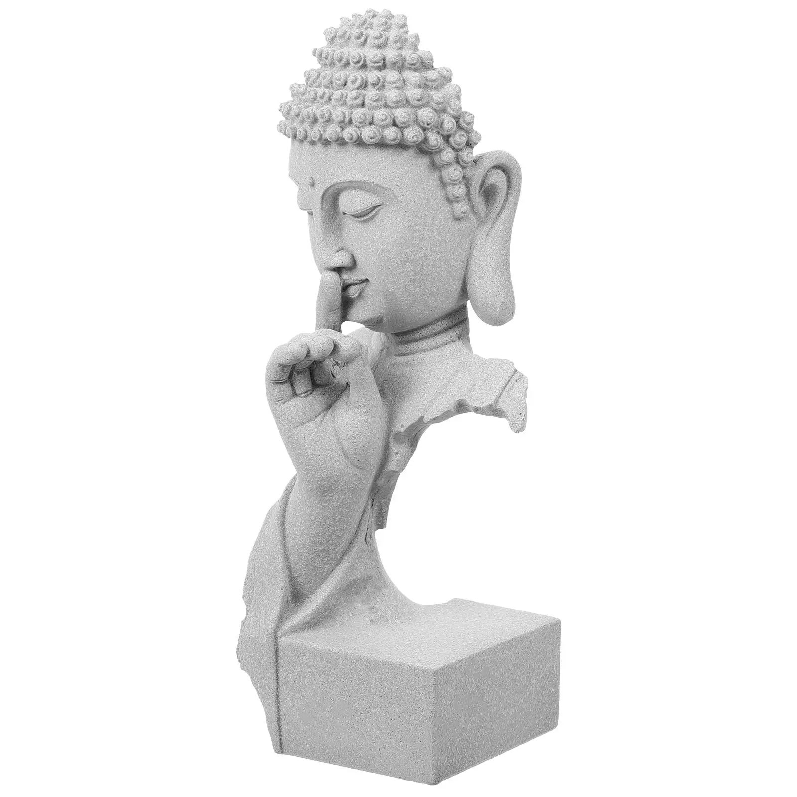 Elegant Buddha Statue Aquarium Fish Tank Decoration Desktop Buddha Sculpture Home Garden Decor Peaceful Meditation Calming