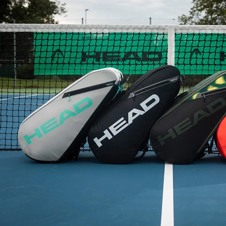 HEAD Tour Black Large Capacity for 4-5 Rackets Shoulder Tennis Sports Racket Bag Court Bag Without Shoes Compartment Tennis Bag