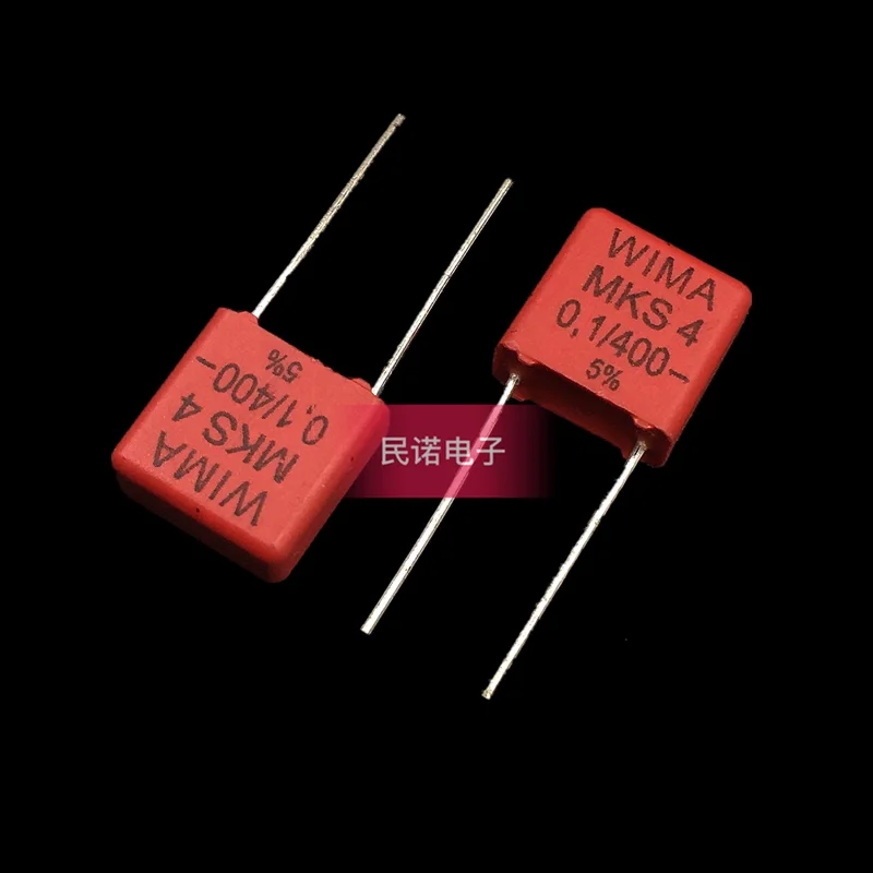 

5/10/50pcs German WIMA Film Capacitor MKS4 400V 0.1UF 104 100NF Pitch 7.5mm Audio passive capacitor