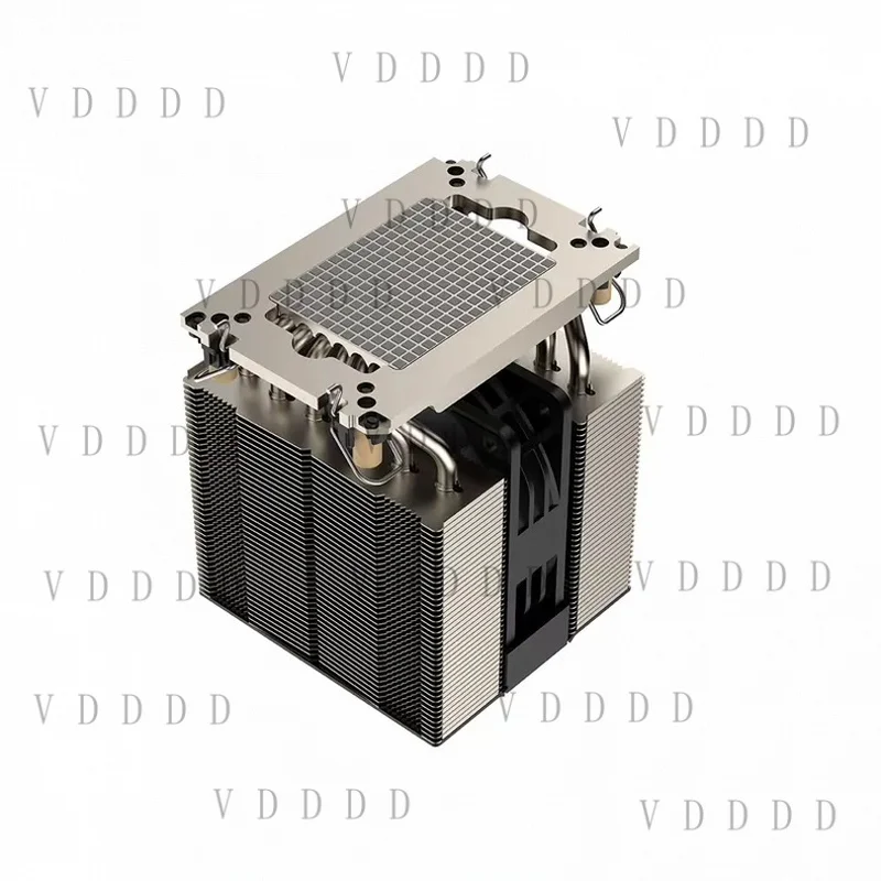 L... for CoolServer 4U LGA4677 Dual Tower CPU Cooler 6 Heatpipes Single 100mm Fan