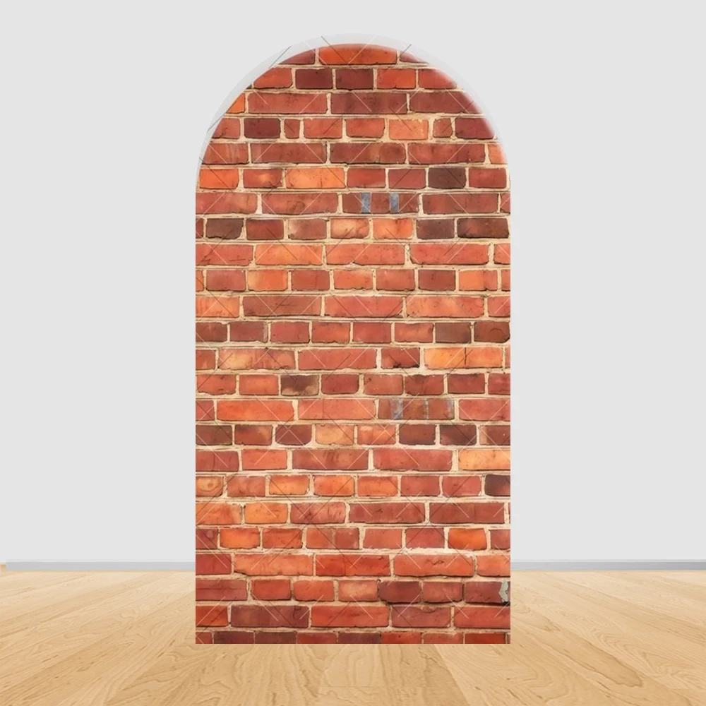 Horizontal brick wall green leaf link