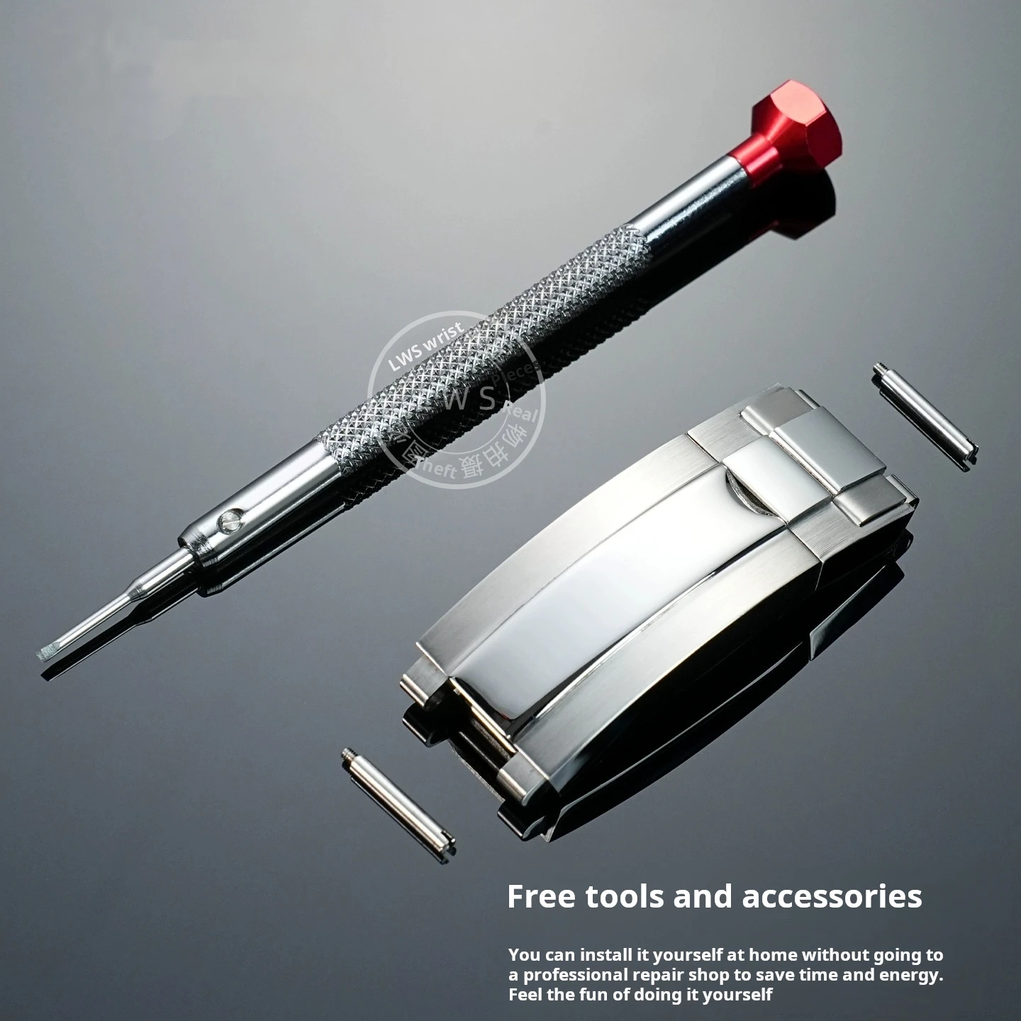 Застежка из нержавеющей стали для часов Rolex Submariner Daytona Yacht Green Water Ghost резиновый ремешок тонкая складная пряжка 9x9 мм