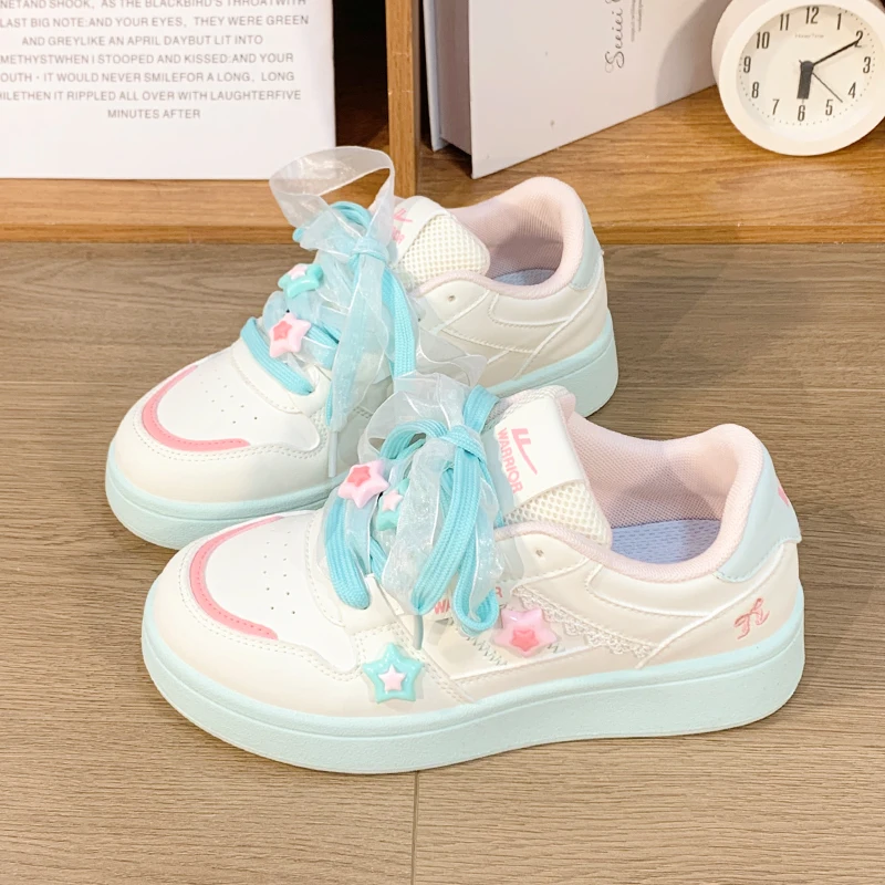 

Original Star Lolita Girl Sneaker Japanese Sweet Student Campus Casual White Shoes