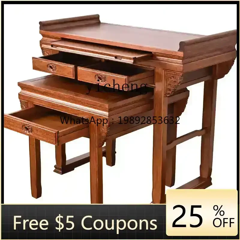 LYY  Offering Table Household Buddha Table Chinese Bodhisattva Offering Buddha Shrine Modern Simple Tribute Table