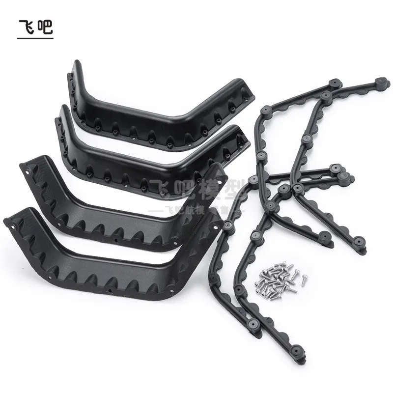 Metalen Wielkasten Verbreed Plastic Spatborden Voor 1/10 Rc Crawler Auto Jeep Chevrolet Trx6 Vs4 Jimny Diy Modificatie Accessoires