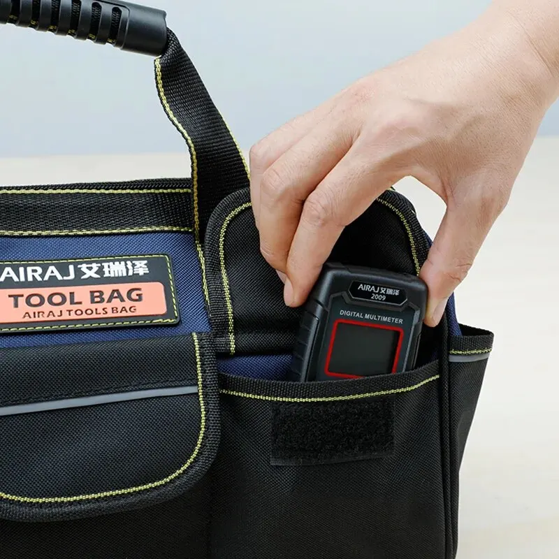 AIRAJ Tool Bag Strong Multi-Function1680D Oxford Cloth Waterproof Electrician Bag, Multi-Pocket Anti-Fall Storage Bag