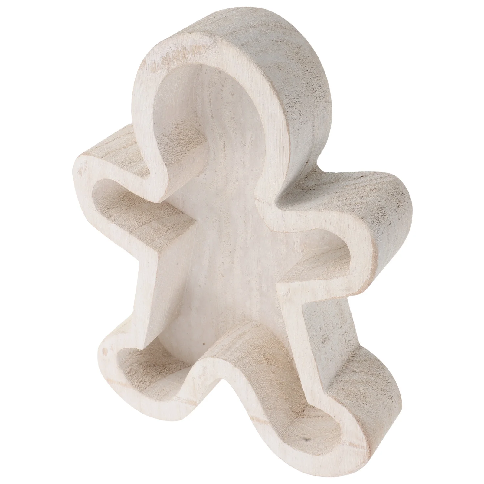 Gingerbread Man Wooden Tray Festive Serving Platter Christmas Tableware Holiday Decor Desserts Snacks Gingerbread Platter