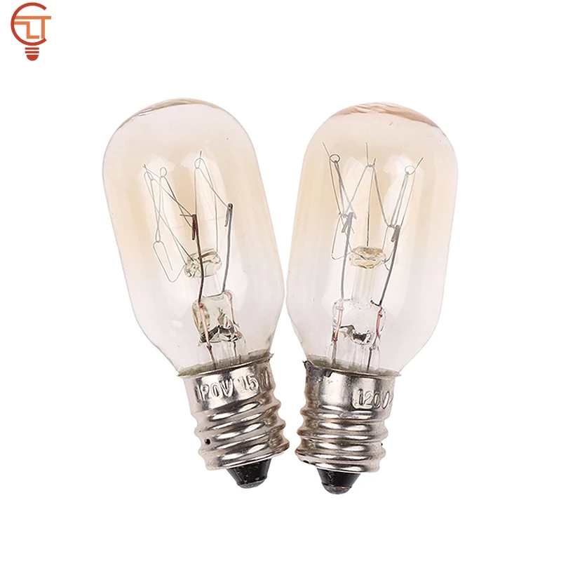 1Pc T20 E12 120V 15W/25W Salt Lamp Globe Bulb Incandescent Bulbs Refrigerator Oven Light Bulbs Replacement Light Bulb