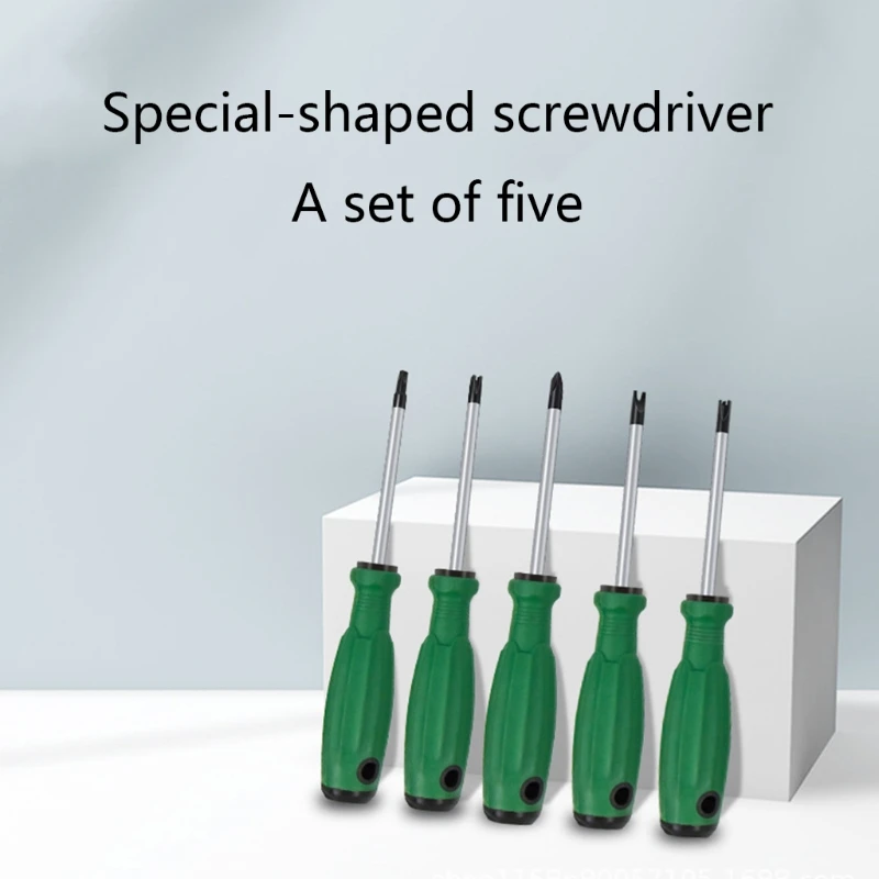 1-5PC Set Special-shaped Screwdriver Special Screwdrivers Magnetic U/Y/Inner Cross/Triangle/Points Screwdrivers Repair Hand Tool