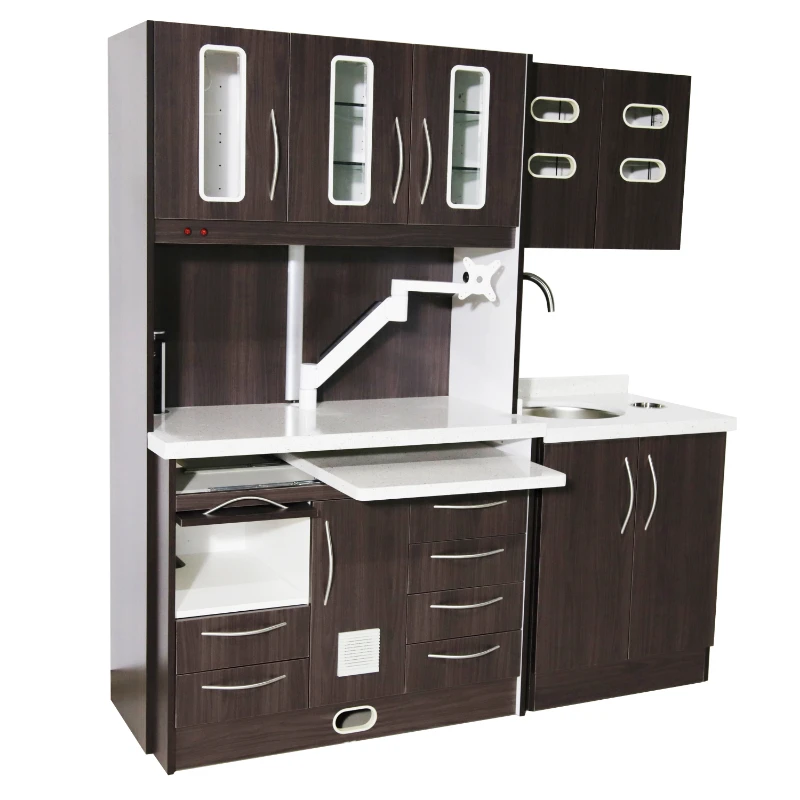 Free customization  clinic furniture cabinet dental cabinetry modern dental cabinets for sale dental reception desk