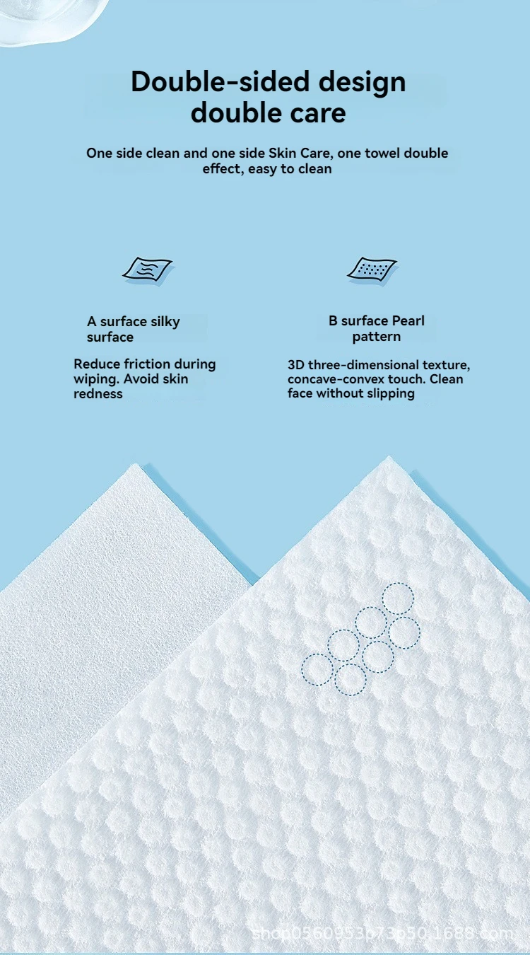 Asciugamani per il viso usa e getta addensati: salviette struccanti in cotone delicato e assorbente