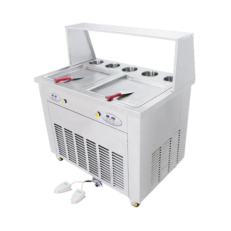 

Most popular double pan fried ice cream machine with CE ice cream fried machine