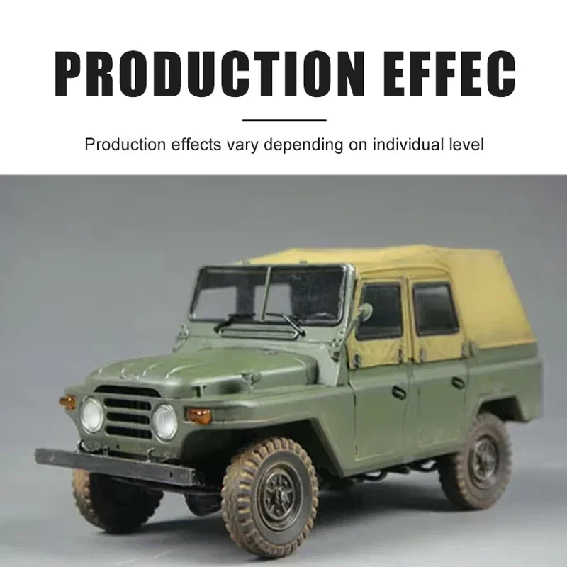 Trumpeter plastic assembly scale model kit 02302 Chinese BJ212 Military Jeep w/canvas soft top 1/35 Scale