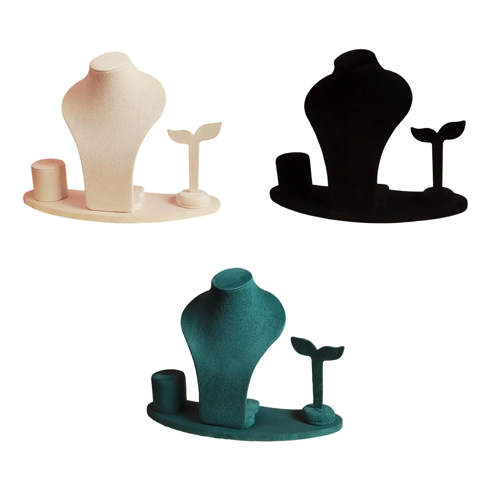 Necklace Mannequin Holder Stand, Jewelry Stand Home Decoration with Tray Storage