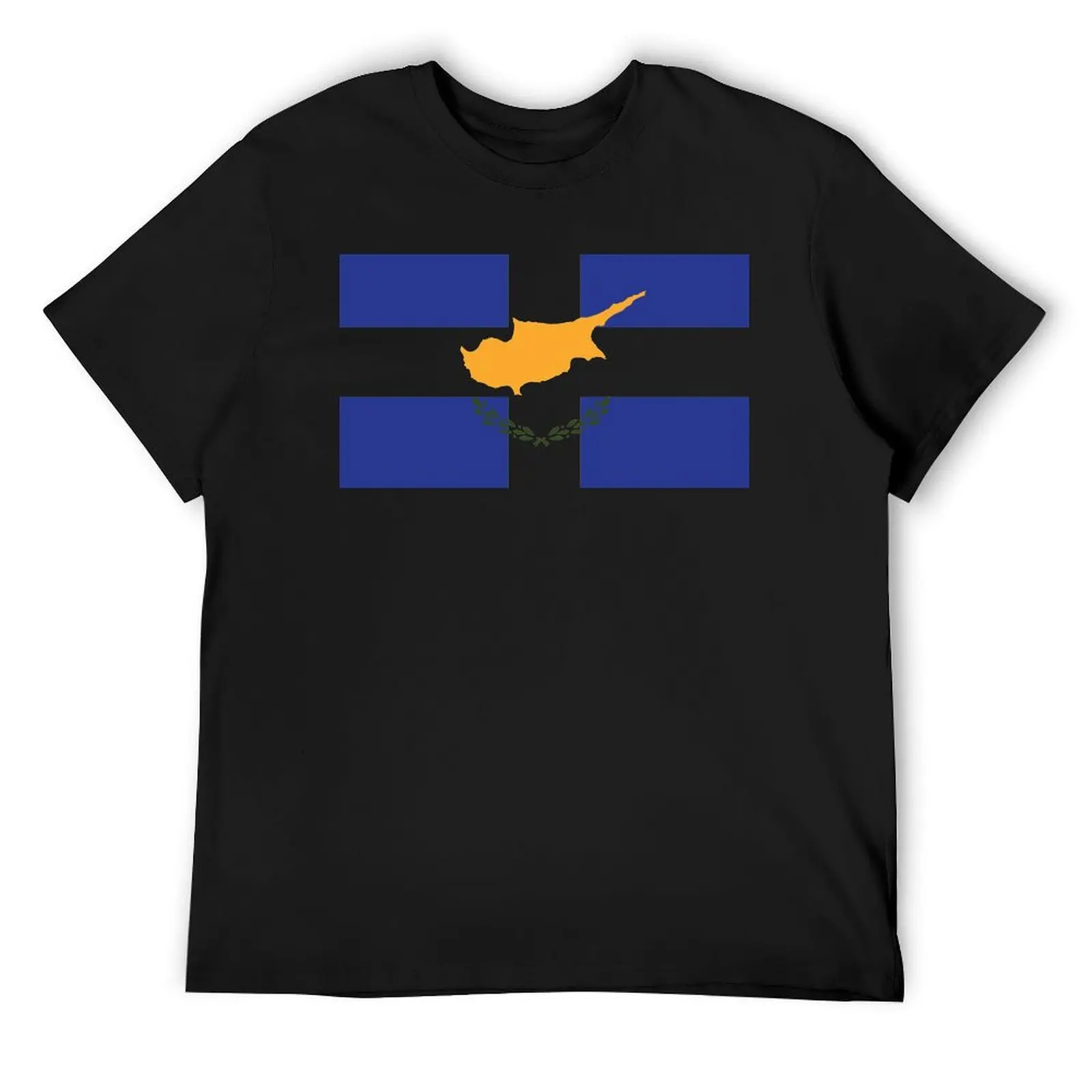 Greek Cyprus flag T-Shirt plus size tops blacks men t shirts high quality