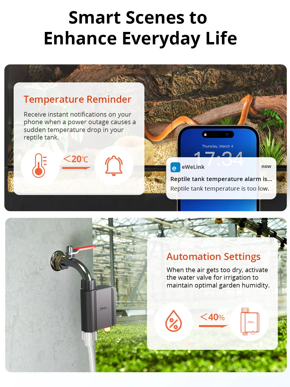 Sonoff SNZB-02WD zigbee lcd inteligente sensor de umidade temperatura ip65 à prova dip65 água para banheiro estufa fora via zbbridge-p
