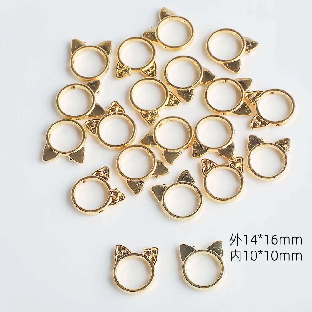 20Pcs Tibetan Silver Gold Hollow Square Hexagon Star Shaped Loose Spacer Beads For DIY Making Bracelet Necklace Jewelry Connecto