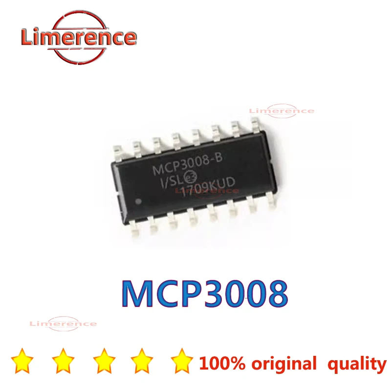 (5piece)100% New MCP3008-I/SL MCP3008I/SL MCP3008 sop-16 Chipset