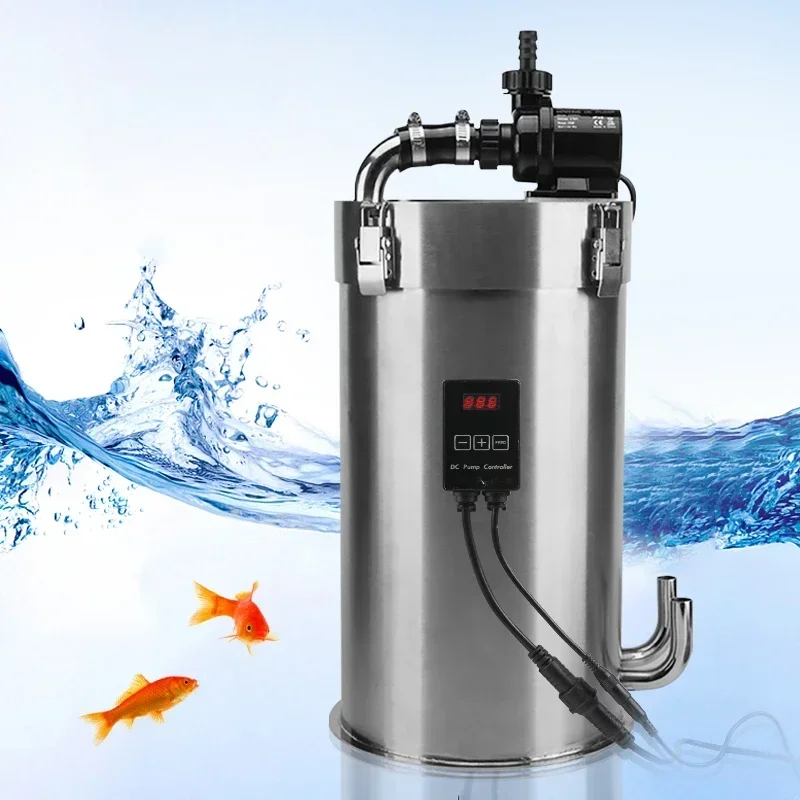 Stainless Steel Aquarium External Canister Filter Fish Tank Premium Pro ADA Style Filter Barrel