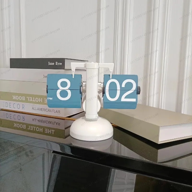 Rustic Entryway Console: Fireplace Mantel & Desk with Integrated Clock