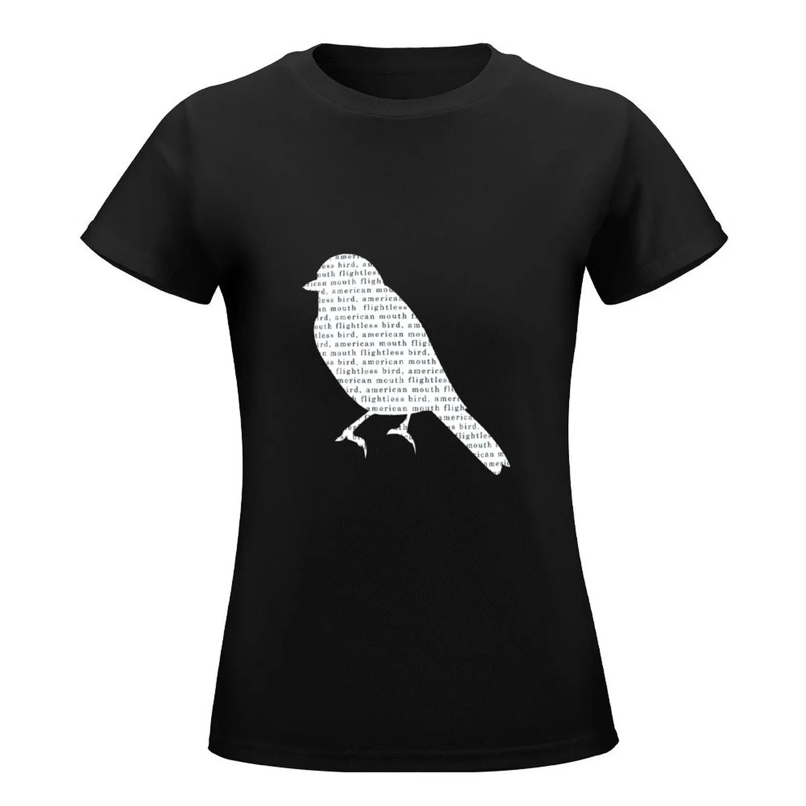 T-shirt American Mouth pour femme, oiseau sans vol, hiphélicoptère, médicaments d'été mignons, vêtements féminins, vêtements de créateurs de luxe