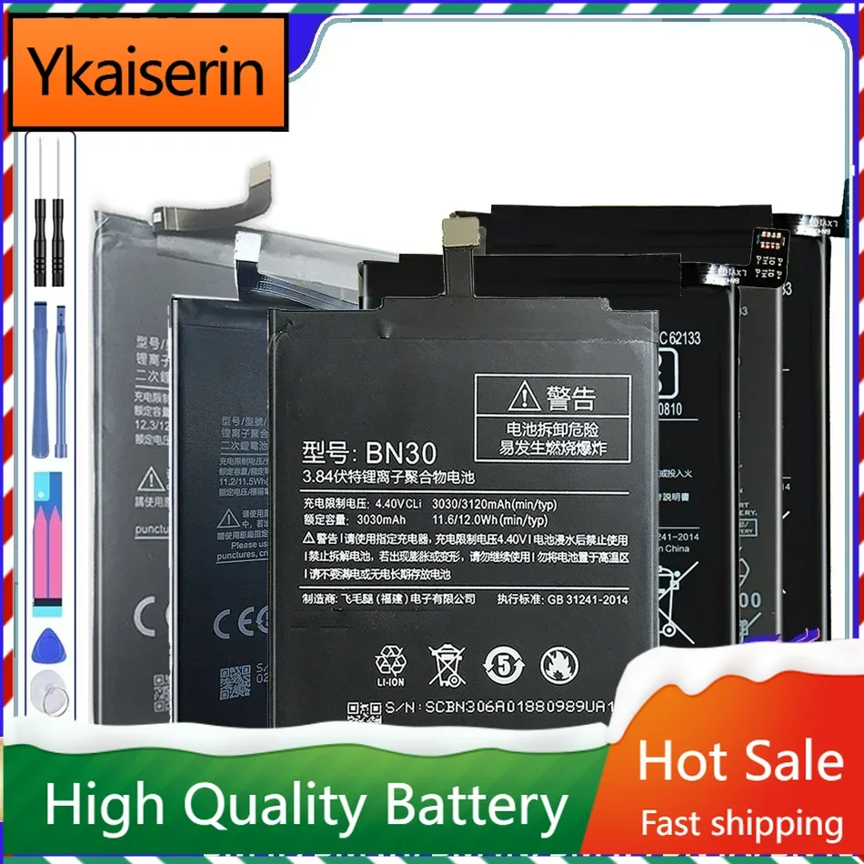 BP40 BP41 BM3D BM3J BM3L BM3M BM4F BM4H BM4N BM4P BN4A BN46 Battery for Xiaomi Mi 10 9 Pro 8 SE CC9 for Redmi K20 K30 Note 6 7 8