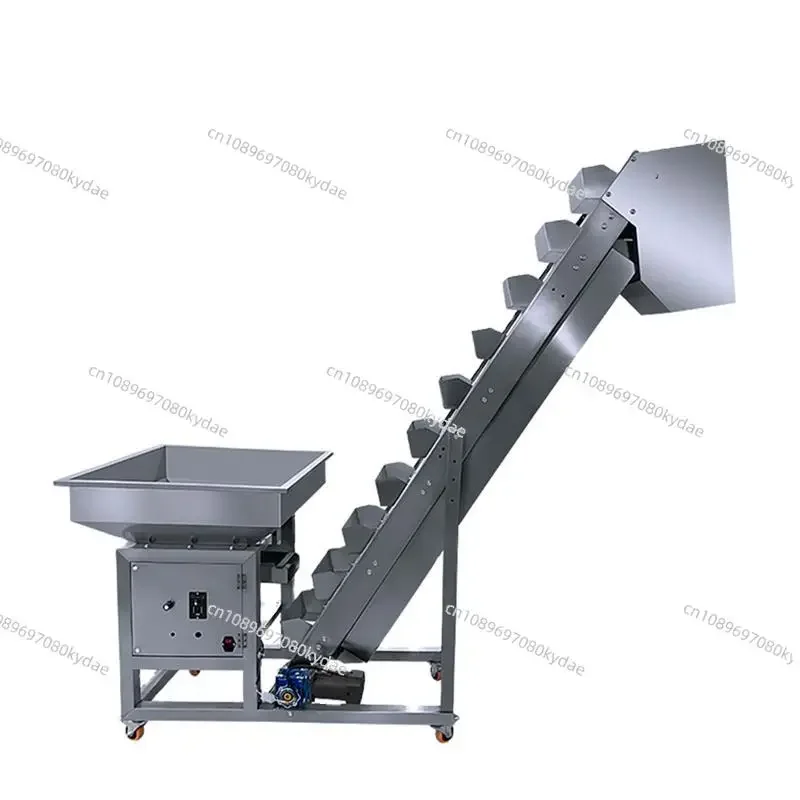 for Guide Rail Modular Belt with Dam Board Incline Hopper Conveyor Belt with Vibration Hopper for Powder Granule