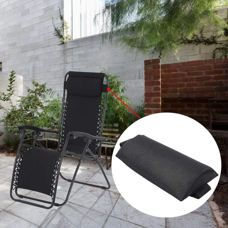 Garden Folding Lounger Head Cushion Recliner Headrest Beach Chair Pillow Outdoor Terrace Recliner Pillow