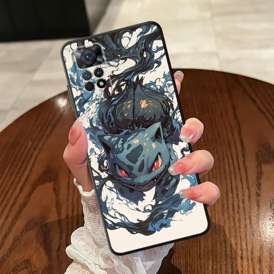Casing untuk Xiaomi Redmi Note 11 13 12 Pro Plus 10S 11S 10 9 8 Pro 12S 9S Penutup Belakang Ponsel Lunak Anime Pokemon G-gengar