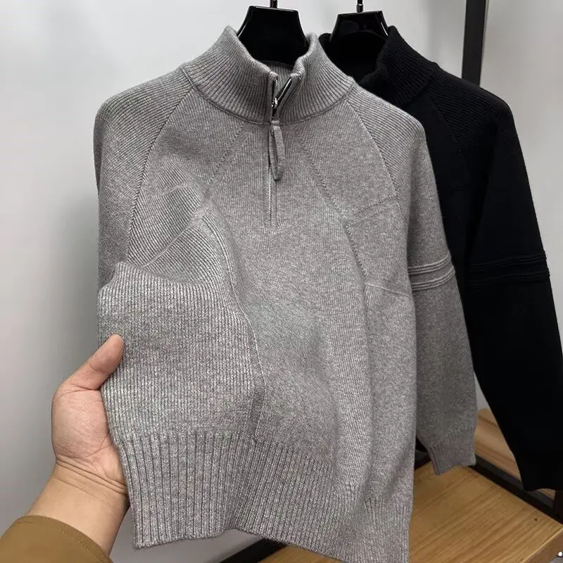 

Men's Thiened Zipper Sweater Cardigan Casual Sle Long Sve Polyester Fiber Autumn Winter Large Size 250 Pou Jaet