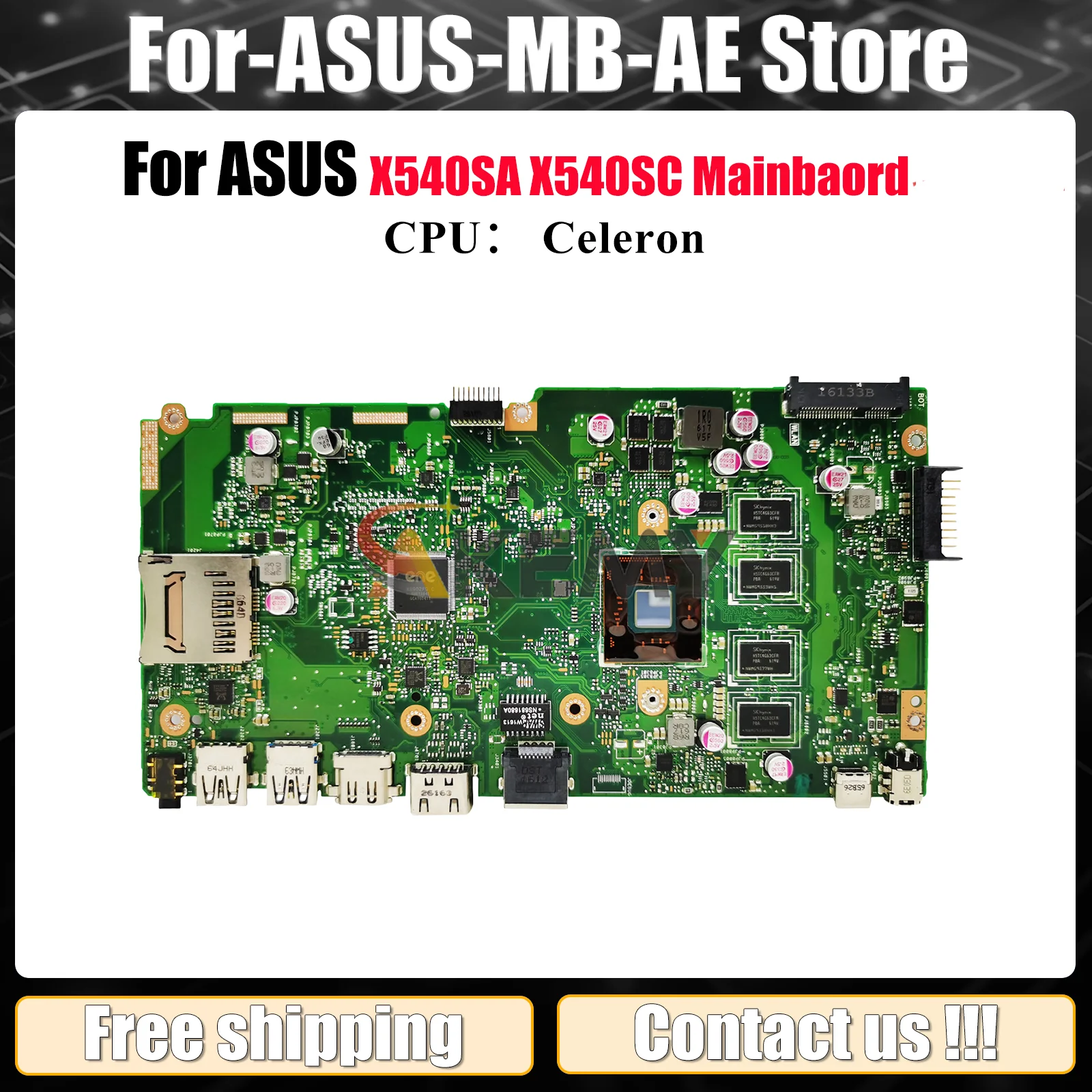 

X540SA Laptop Motherboard For ASUS VivoBook A540S X540SA X540S F540S X540SC D540S R540S Notebook Mainboard With Celeron CPU stk