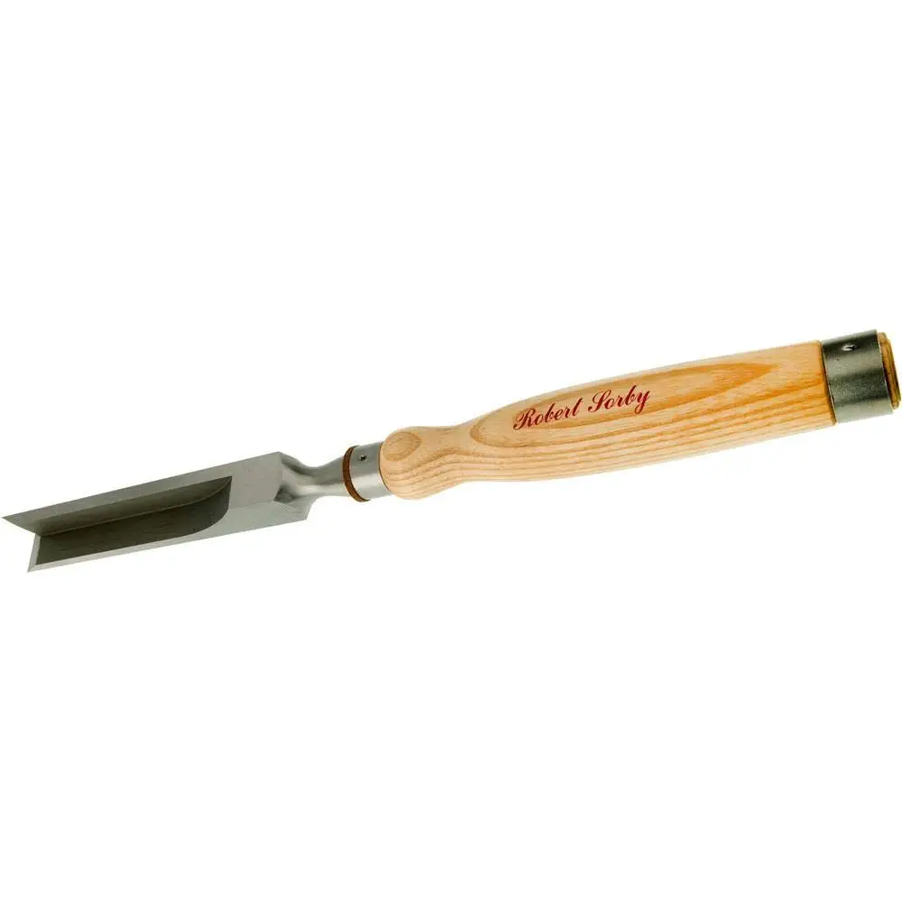 Robery Sorby 287 1” Heavy Duty Timber Framing Corner Chisel 9-3/8” Blade, 9-1/8” Ash handle, 18-1/2” Overall