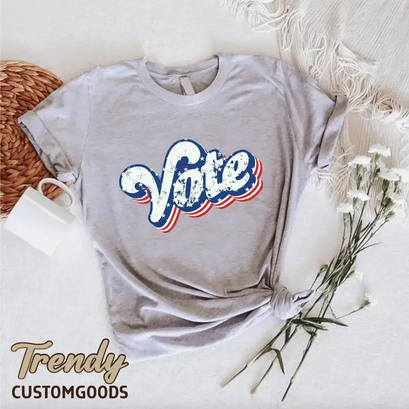 Vote T Shirt Retro …
