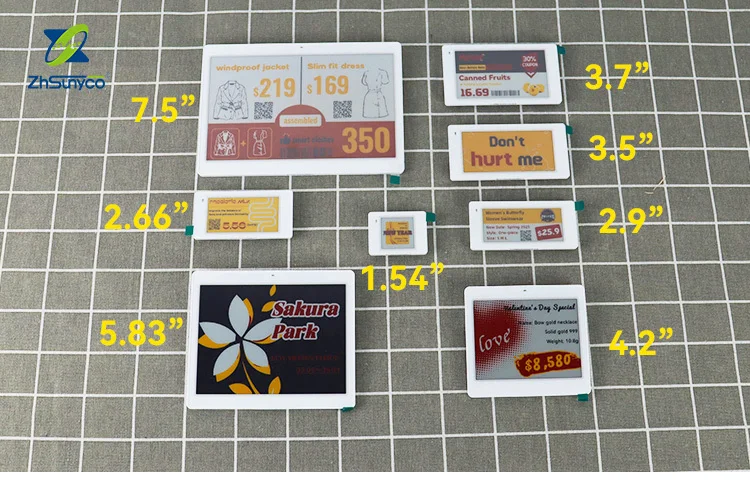 2.9' Four Color Electronic Shelf Price Label Digital for Shop Adjustable Price Tags