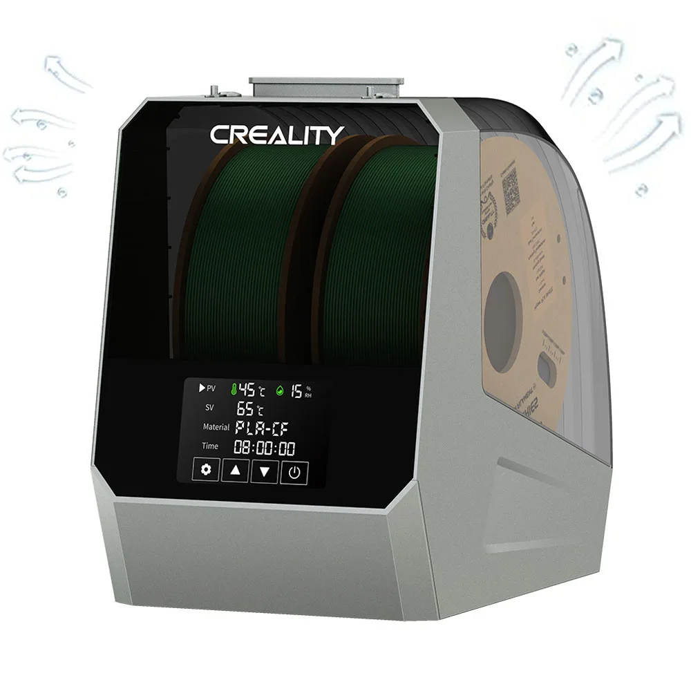 

Creality 3D Space Pi Filament Dryer Plus Box 2KG Filament Two Rolls Capacity Double Drying Dehydrator 45℃-70℃ Hot-air 360°