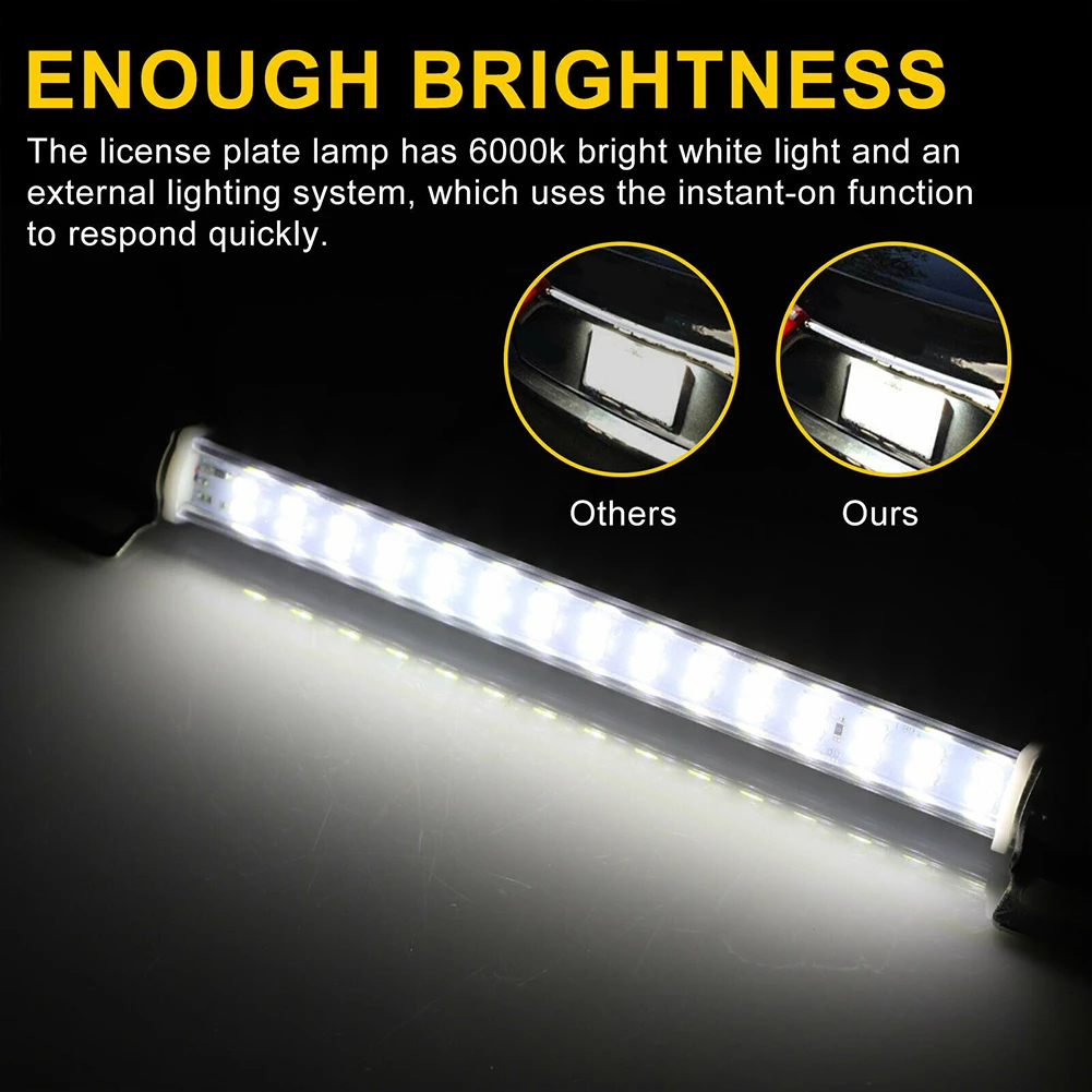 Universal Ultra White 30 Led License Plate Reversing Light 6000k Waterproof Back Up Lamp For Car Truck Rv Dropshipping