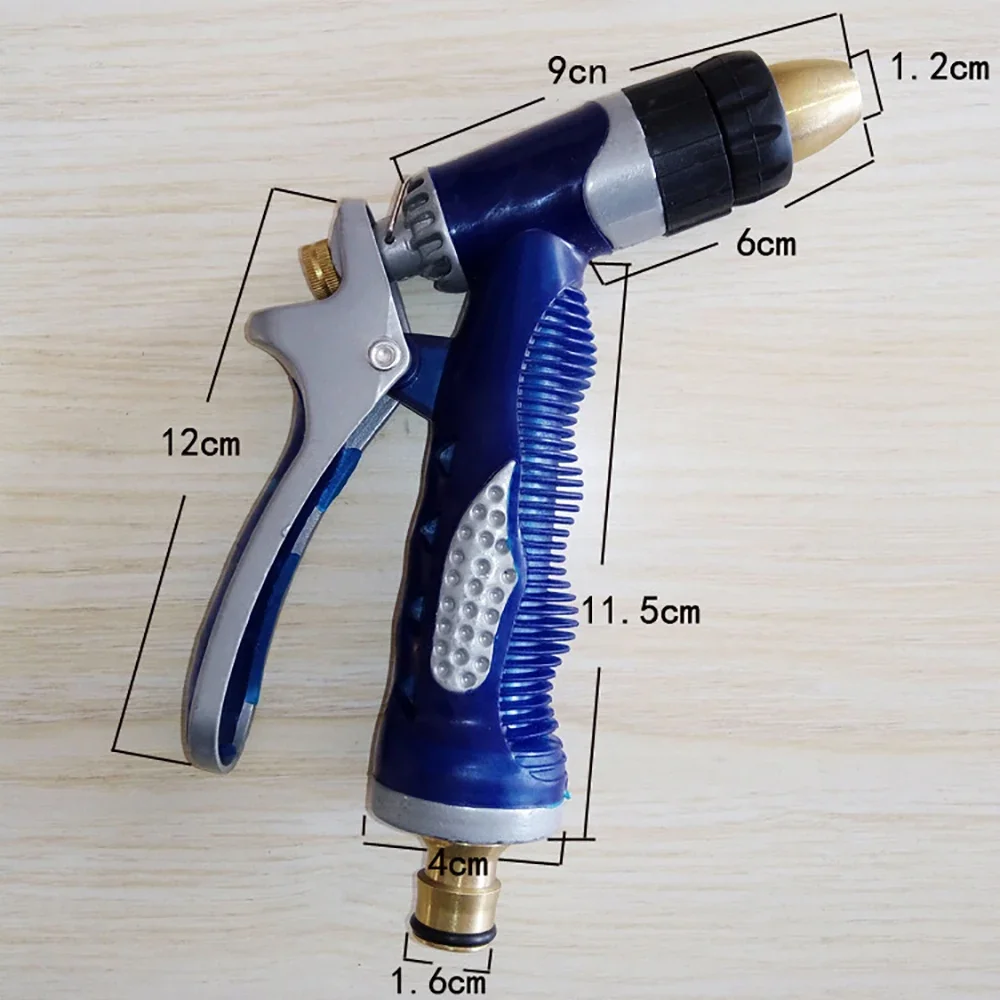 Nowe, wysokiej jakości regulowane dysze mosiężne wysokociśnieniowy pistolet na wodę ogrodową do podlewania pistolet natryskowy do myjni samochodowej