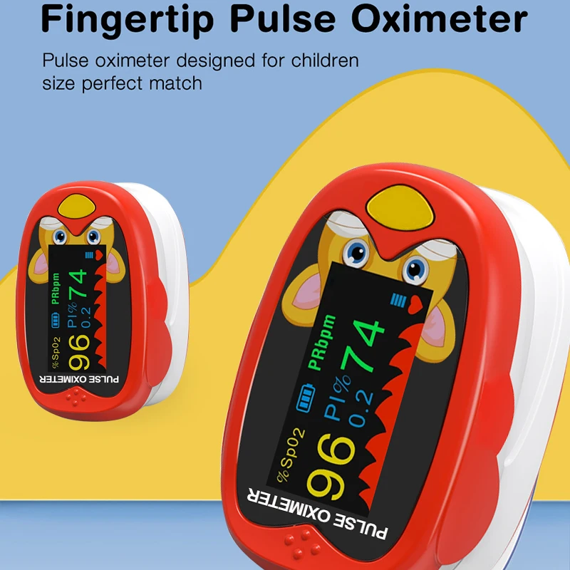 

Rechargeable Finger Pulse Oximeter Blood Oxygen Finger Monitor Saturation Meter Heart Rate Monitor Child Baby Pulse Oximetro