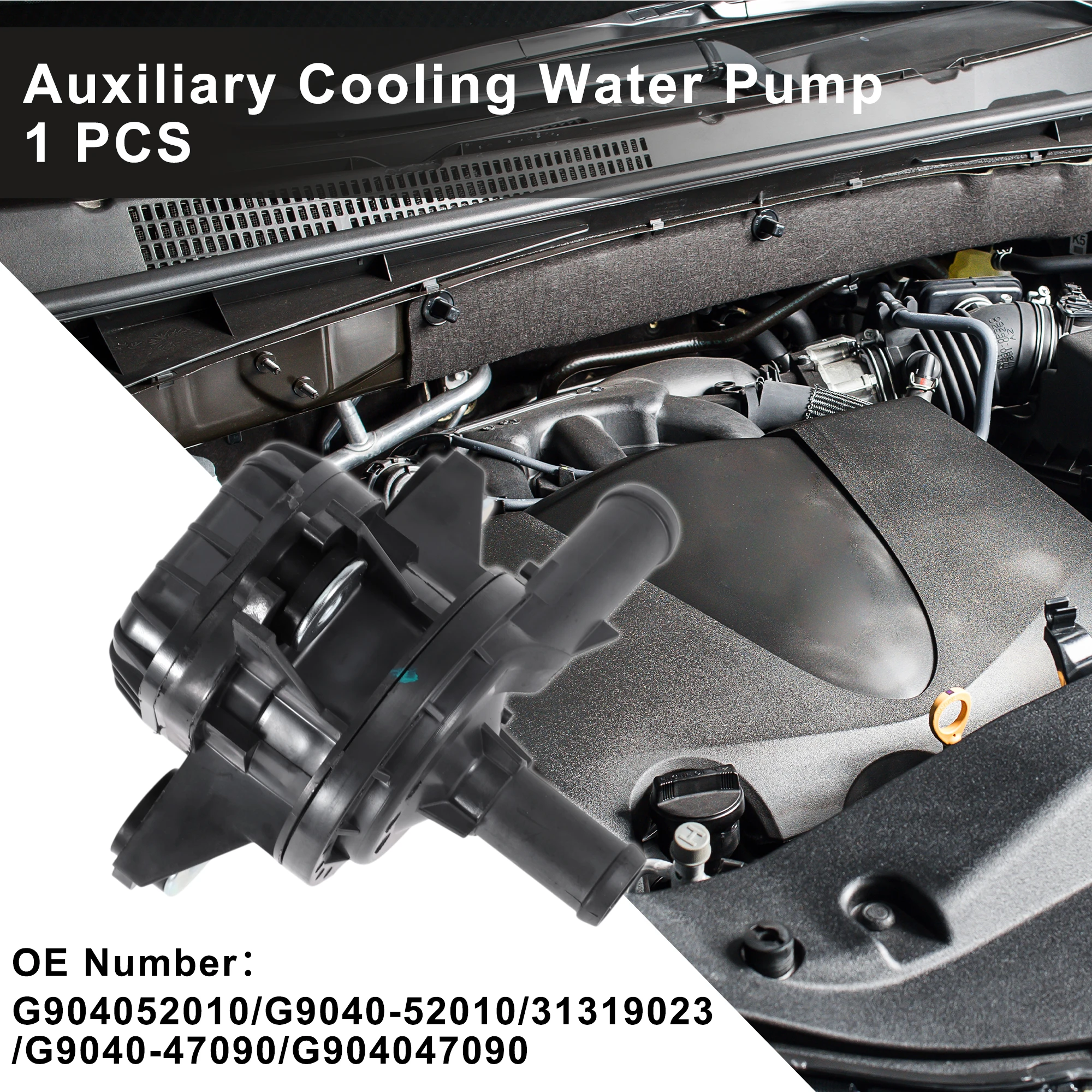 UXCELL Auxiliary Cooling Water Pump for Lexus CT200h 2011-2017  No.G904052010/G9040-52010 Car Auxiliary Coolant Pump