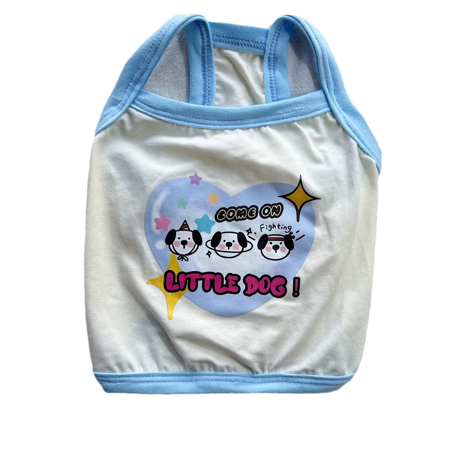 Pet Pure Cotton Camisole Spring Teddy Bear Cat and Other Cute Contrasting Color Camisole Puppy Clothes Dog Cooling Vest