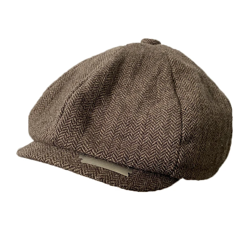 Vintage Men's Newsboy Cap With Blades Peaky Hats Women Men Berets