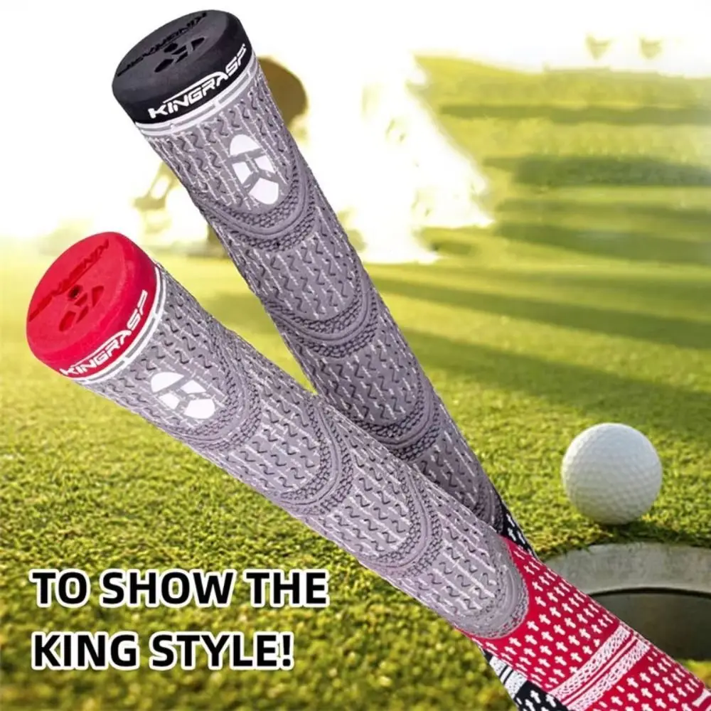 Rubber Golf Club Rubber Grip Non-slip Comfortable Golf Club Grips Shock-absorbing Black Golf Swing Training Grip