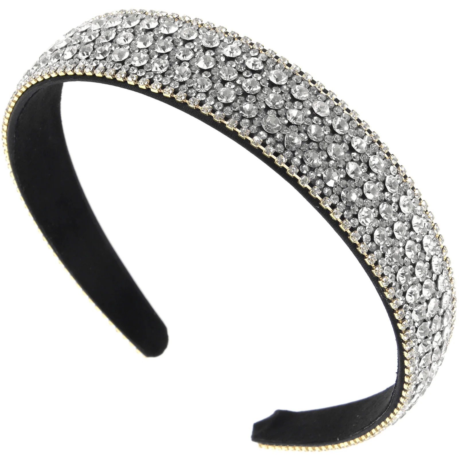 

Non slip Headband White Rhinestone Hair Accessories Girls Wedding Bridal Sparkly Crystal Diamond Glitter Hair Care Styling Tool